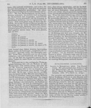 Chateaubriand, F.-R. de: Atala. Mit grammatikalischen Erläuterungen und Hinweisungen auf die Sprachlehren von H. Hirzel, D. J. Mozin, J. H. Sanguin. Leipzig: Baumgärtner 1831