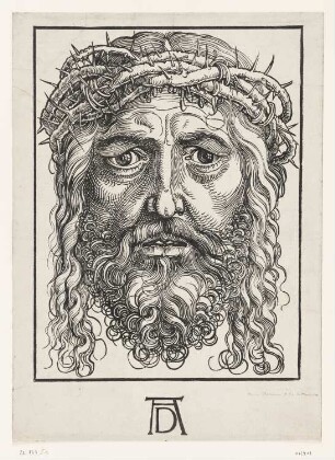 Großer Christuskopf mit Dornenkrone