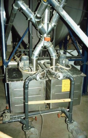 Fotografie: Fütterungstechnik, Mastschwein, Flüssigfütterungsanlage, Mischbehälter, Mischtechnik, Elektromotor
