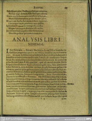 Analysis Libri Nehemiae