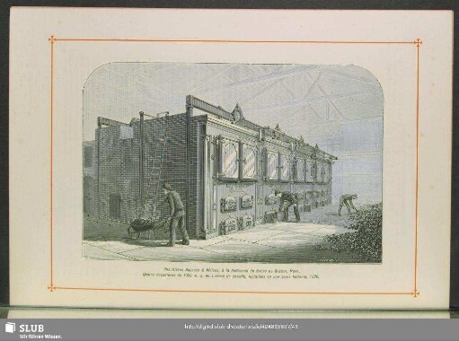 Chaudières Babcock & Wilcox, à la Raffinerie de Sucre de Boston, Mass., Quatre chaudières de 1070 m. q. de surface de chauffe, installées en une seule batterie, 1880