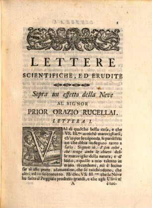Lettere scientifiche ...