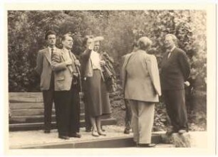 Bundesgartenschau 1955, Kassel: Exkursion mit Hermann Mattern und Herta Hammerbacher
