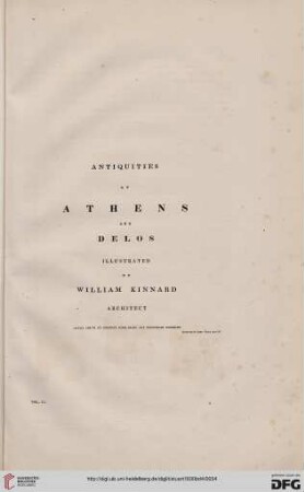 Antiquities at Athens and Delos