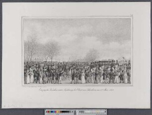 Einzug der Kosaken unter Anführung des Obrist von Tettenborn, am 18ten März 1813 (Hamburg's Vergangenheit in bildlichen Darstellungen ; I,23)