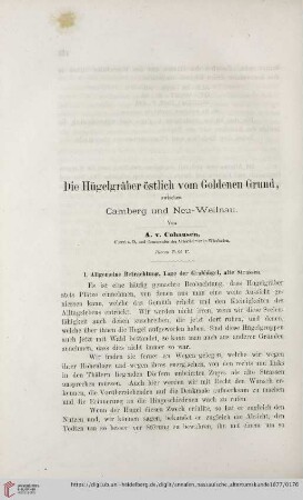14: Die Hügelgräber östlich vom Goldenen Grund, zwischen Camberg und Neu-Weilnau