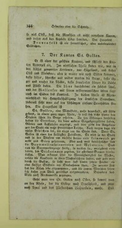 7. Der Kanton St. Gallen