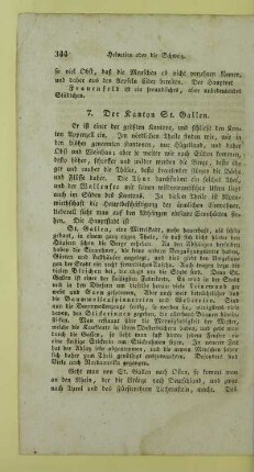 7. Der Kanton St. Gallen