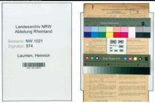 Entnazifizierung Heinrich Laumen , geb. 06.05.1882 (Bandweber)