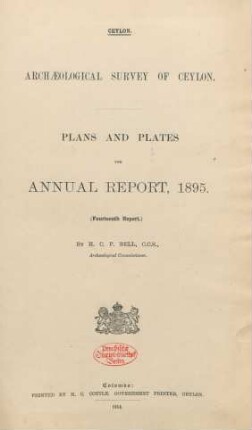 1895: Annual report / Plans and plates