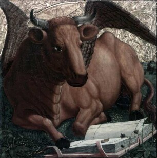 Geflügelter Stier, Symbol des Evangelisten Lukas