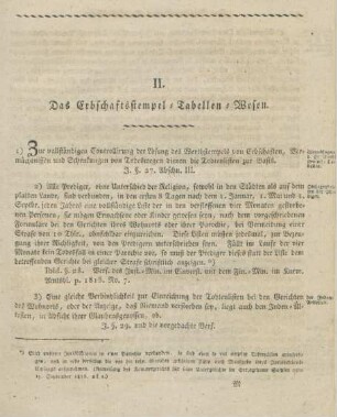 II. Das Erbschaftsstempel-Tabellen-Wesen
