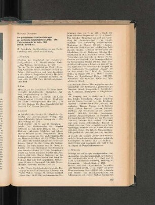 Die periodischen Veröffentlichungen zur schleswig-holsteinischen Landes- und Volkstumskunde im Jahre 1965 (Teil II, III und IV).