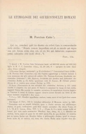 Le etimologie dei giureconsulti Romani