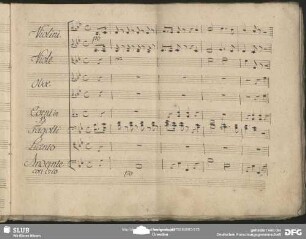 Einlage Aria (Johann Simon Mayr): "Dolce fiamma d'onore di gloria"