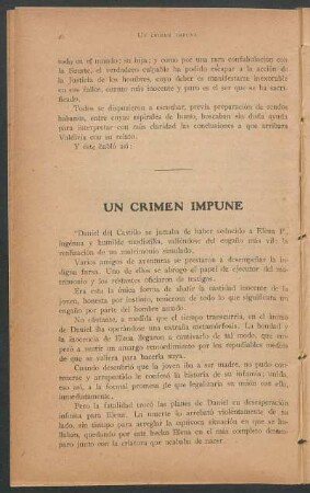 Un crimen impune