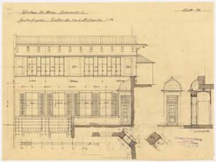 Wohnhaus Arons, Berlin: Gartenfassade, Fenster 1. und 2.OG 1:50
