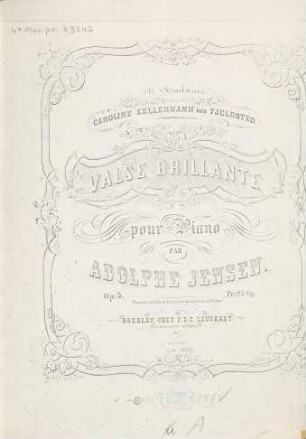 Valse brillante : pour piano ; op. 3