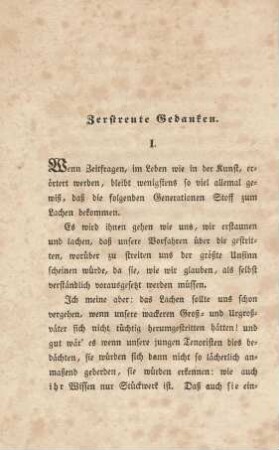 Zerstreute Gedanken