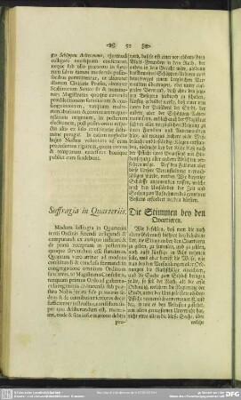 Suffragia in Quarteriis