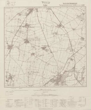 4036 Calbe a. d. Saale, Topographische Karte 1:25000 (4cm - Karte)