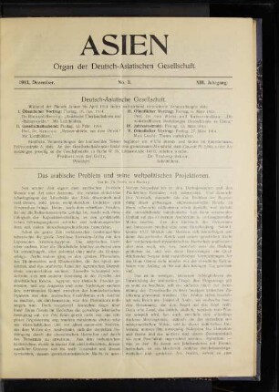 DeutschAsiatische Gesellschaft.