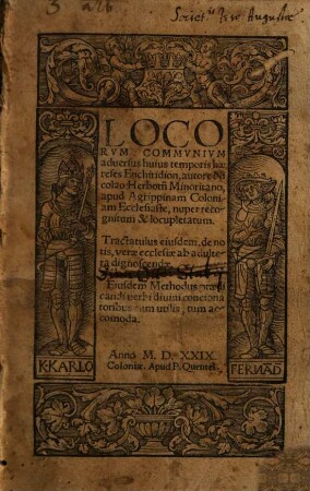 Locorum communium adversus huius temporis haereses Enchiridion