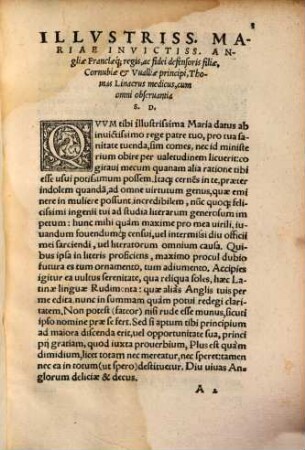 Rvdimenta Grammatices Thomae Linacri