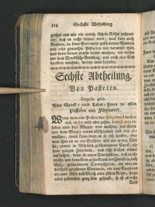 Sechste Abtheilung.