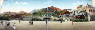 Alpenszeneriebahn von Hugo Haase [Intern. Baufachausstellung mit Sonderausstellungen Leipzig 1913 : Offizielle Postkarte]