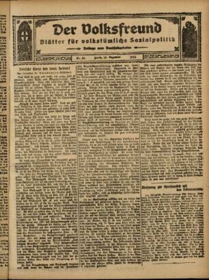 Ausgabe vom Sonntag, den 13. Dezember 1914.