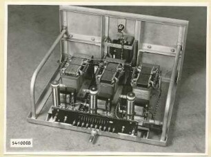 10-kW-UKW-Rundfunksender Typ Nr. G 506, Schrank 4 Netzgerät Rückseite, Foto 1954