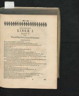 Caput I. De Natura Maiestatis, eius[ue] affectionibus.