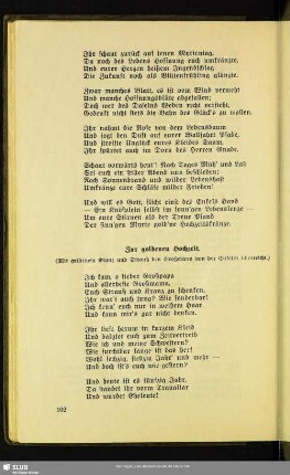 Zur goldenen Hochzeit