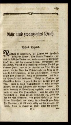 Acht und zwanzigstes Buch