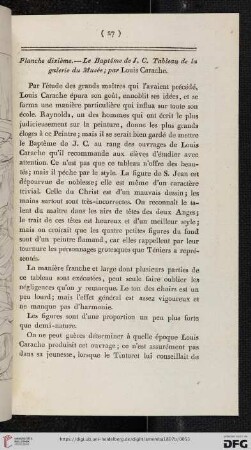 Planche dixième