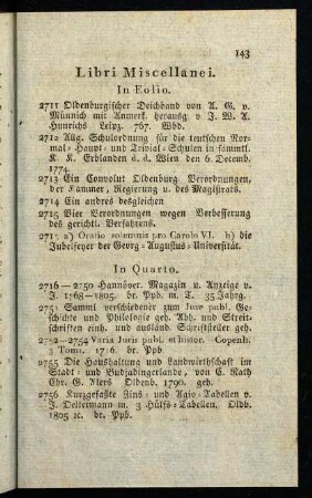 143-165, Libri Miscellanei.
