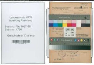 Entnazifizierung Charlotta Greschuchna , geb. 23.07.1897 ()