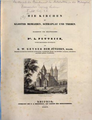 Die Kirchen Zu Kloster Memleben, Schraplau Und Treben