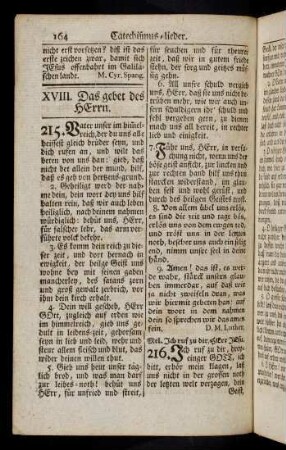 164-170, XVIII. Vom Gebet des Herrn (215 - 219)