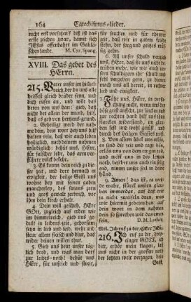 164-170, XVIII. Vom Gebet des Herrn (215 - 219)
