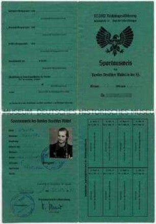 Sportausweis des Bundes Deutscher Mädel