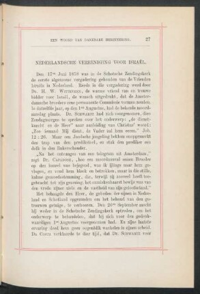 Nederlandsche Vereeniging voor Isreal.