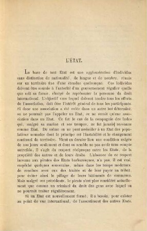 Des droits et des devoirs des états entre eux