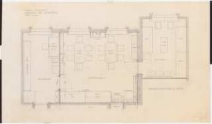 Preußischer Landtag, Berlin Umbau zum »Haus der Flieger«: Umbau Stabsamt, Wachräume: Grundriss 1.20