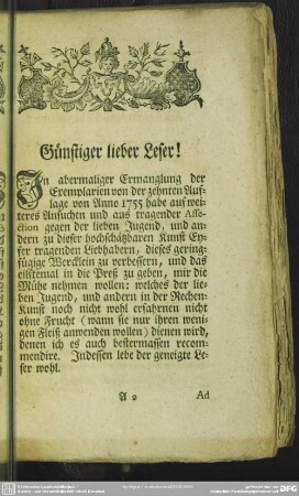 Günstiger lieber Leser!