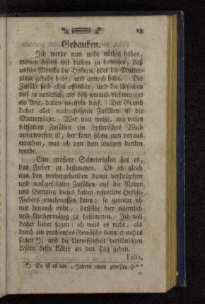 Gedanken.
