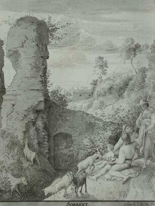 Hirtenfamilie bei Sorrent