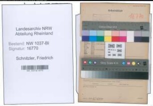 Entnazifizierung Friedrich Schnitzler , geb. 03.05.1892 (Schulrektor)