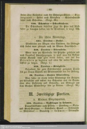 III. Zweitägige Partien